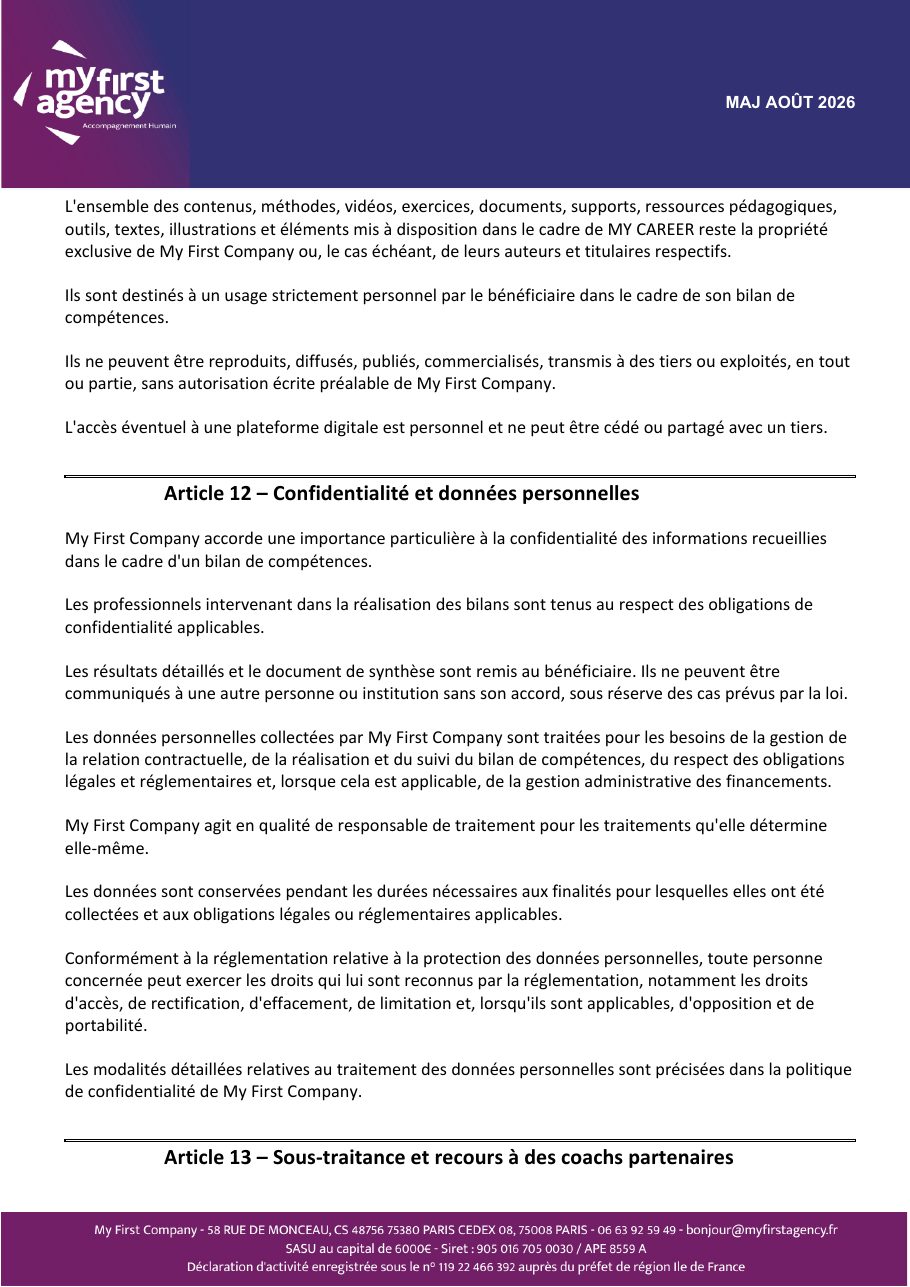 Conditions générales de vente — page 7 sur 10
