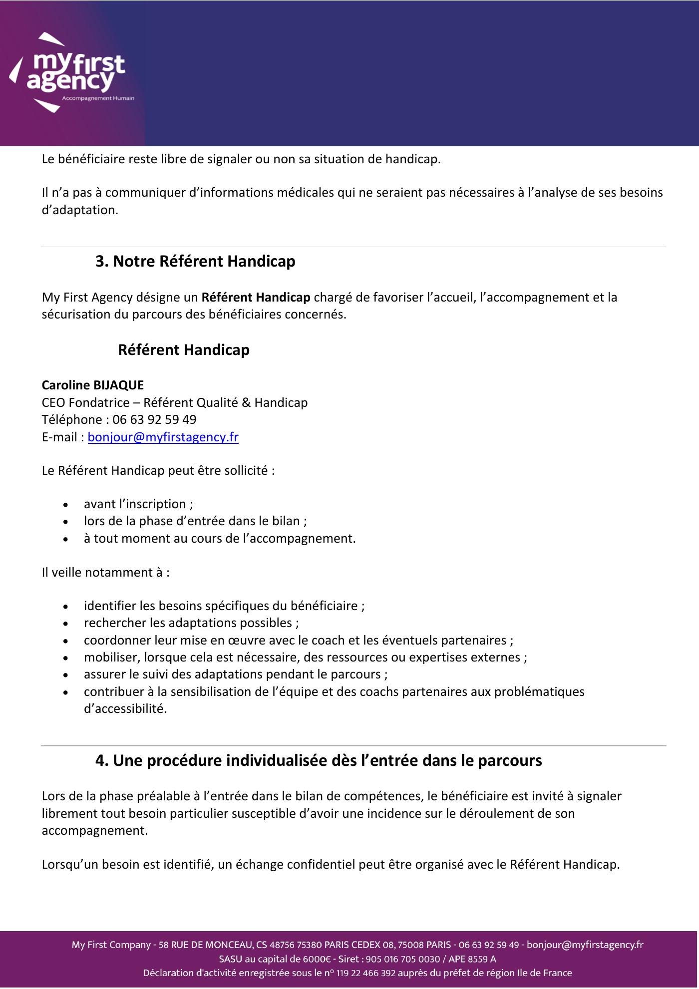 Charte d'accueil Handicap — page 2 sur 7