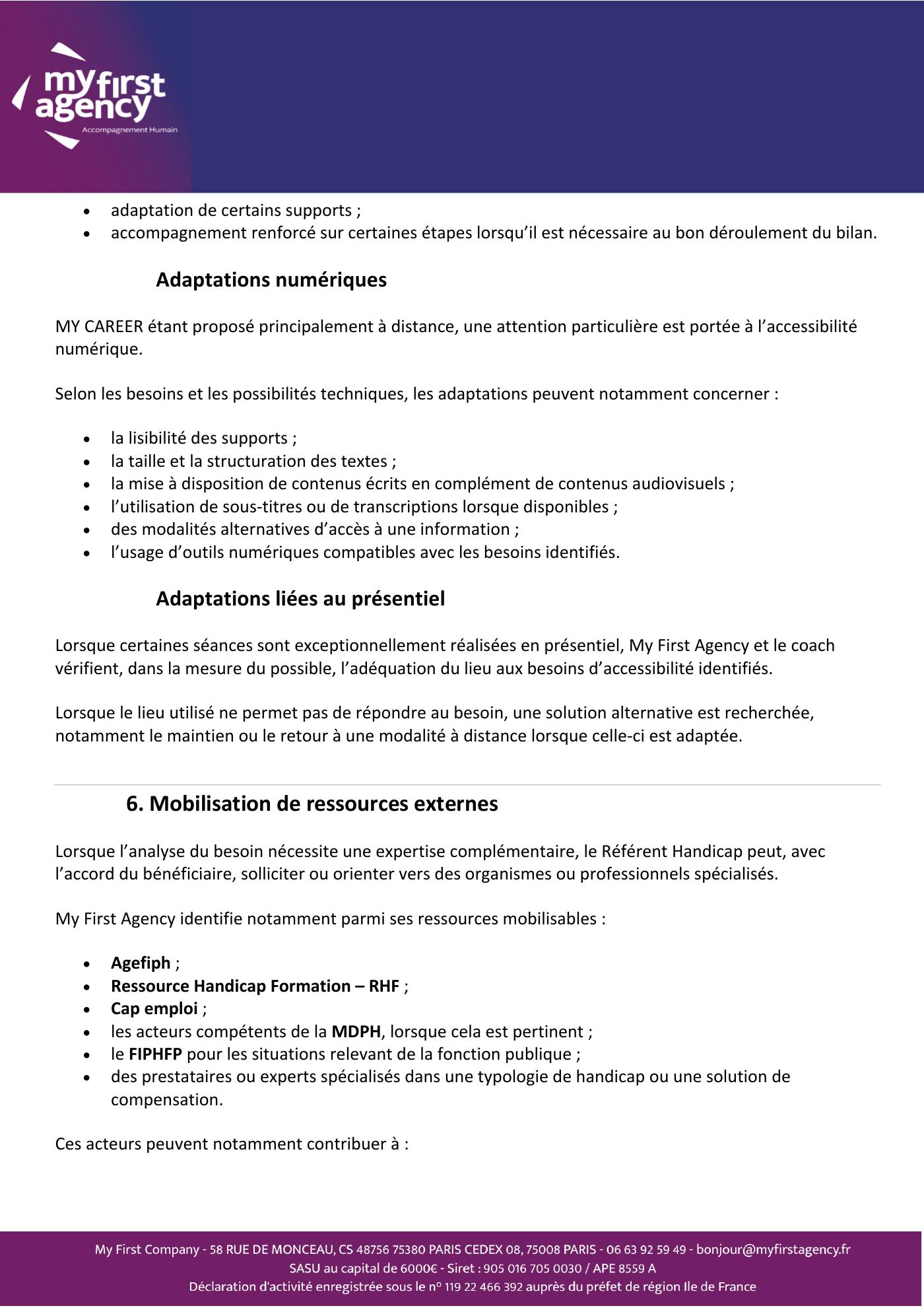 Charte d'accueil Handicap — page 4 sur 7