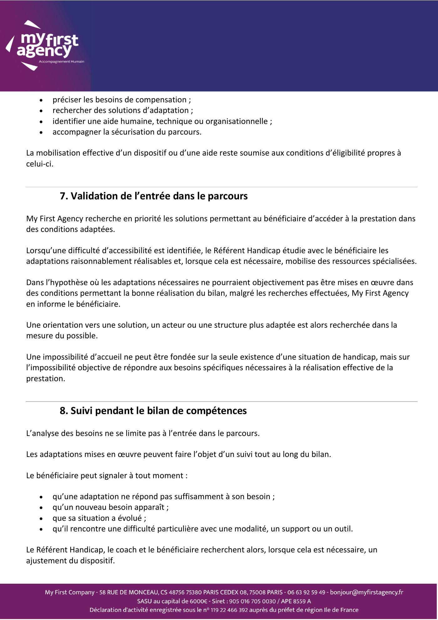 Charte d'accueil Handicap — page 5 sur 7