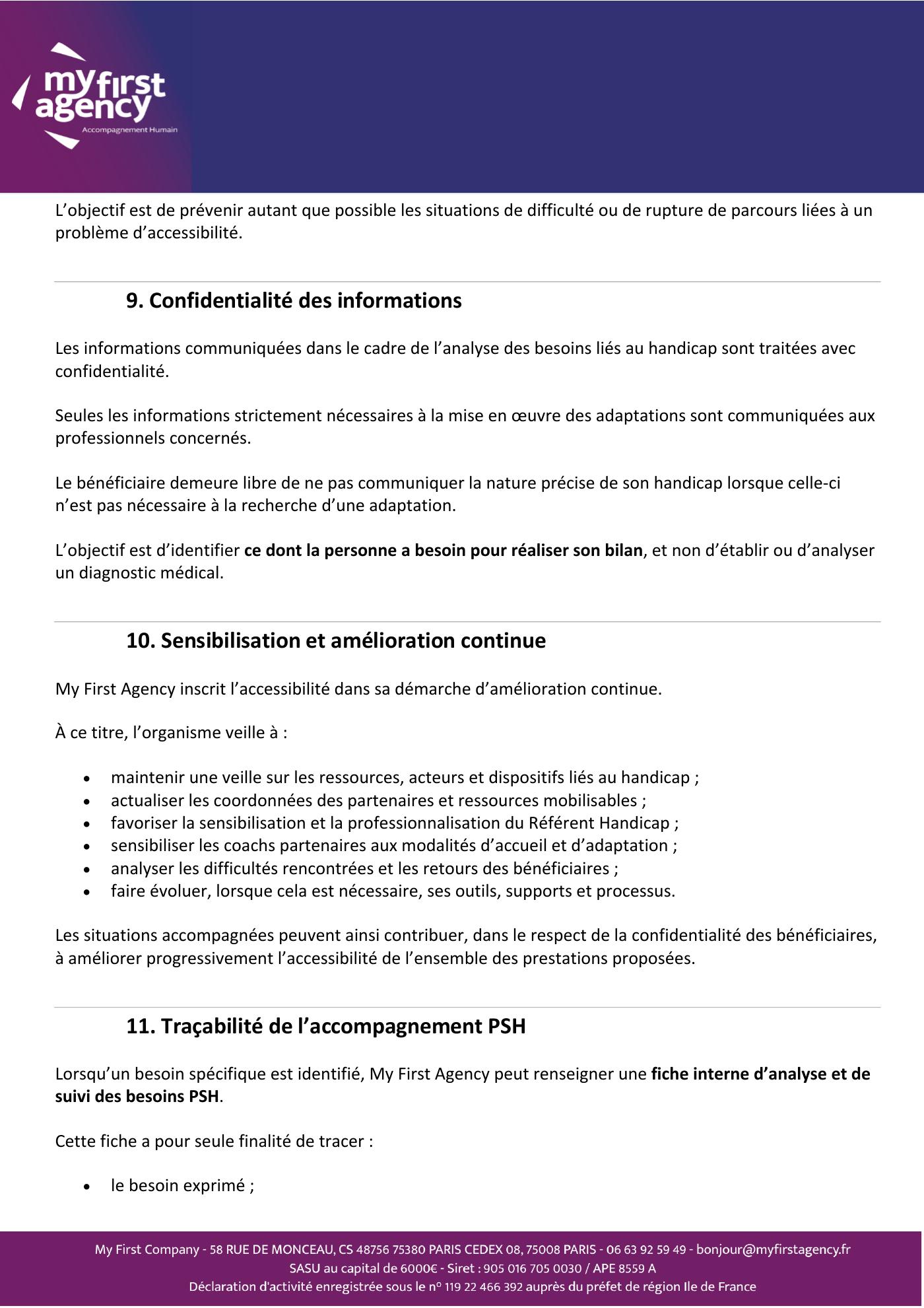 Charte d'accueil Handicap — page 6 sur 7