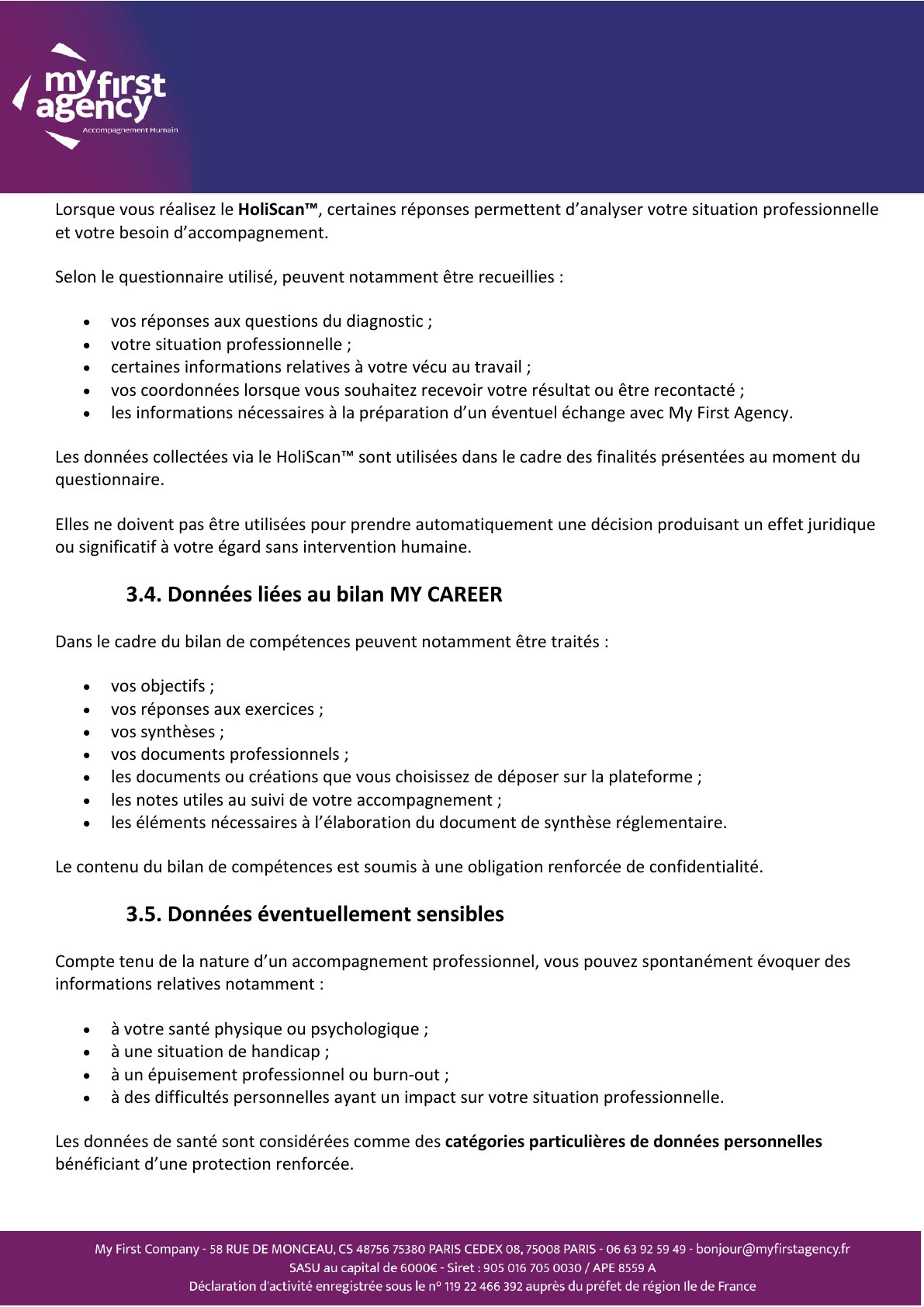 Politique de confidentialité — page 3 sur 14