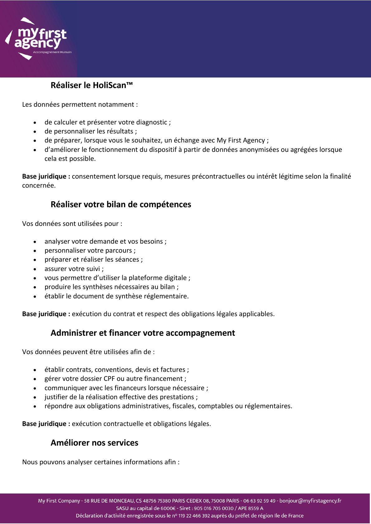 Politique de confidentialité — page 5 sur 14