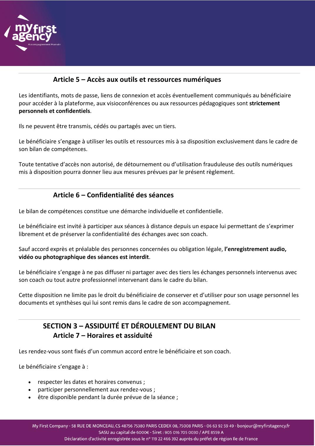 Règlement intérieur — page 3 sur 7